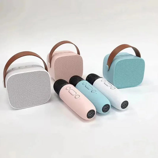 2023 New Hot Bluetooth Speaker Portable Home Cute Karaoke Mini Wireless Audio with Microphone