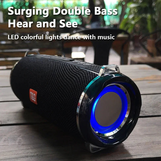 Portable Bluetooth Speaker Outdoor Radio Audio Amplifier Waterproof Soundbar Column